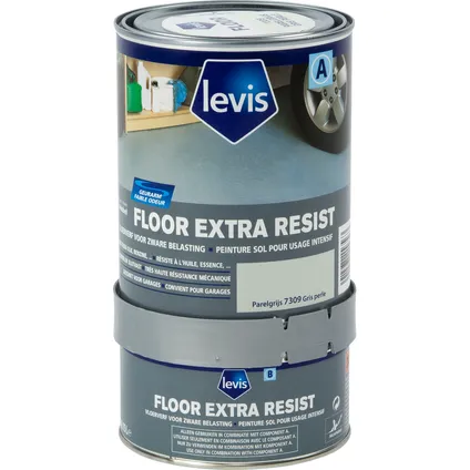 Peinture sol Levis Floor Extra resist gris perle 750ml 2