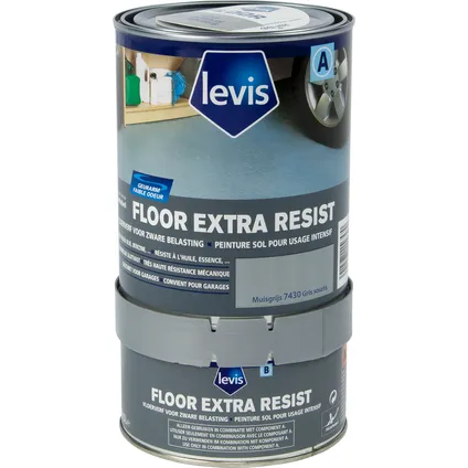 Peinture sol Levis Expert Floor Extra Resist gris souris 750ml 2