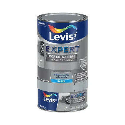 Peinture sol Levis Expert Floor Extra Resist gris souris 750ml 3