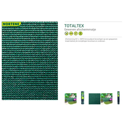 Nortene zichtdoek zichtbelemmering Totaltex groen 1,8x10m 3