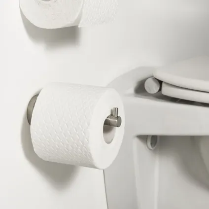 Porte-rouleau de papier toilette de réserve Tiger Boston acier inoxydable brossé 5