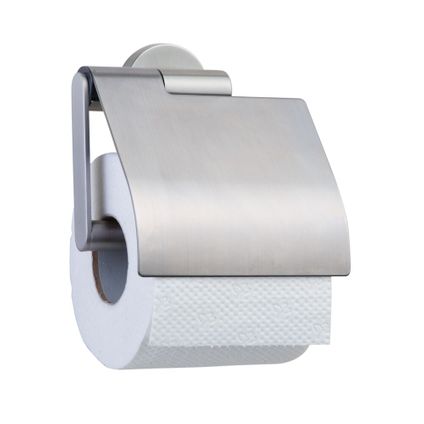 Porte-rouleau papier toilette avec rabat Tiger Boston inox brossé