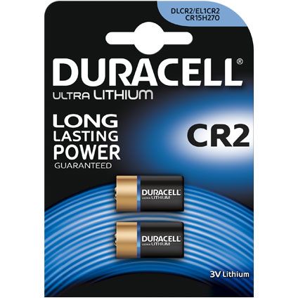 Pile ultra lithium Duracell 'CR2' 3 V - 2 pcs