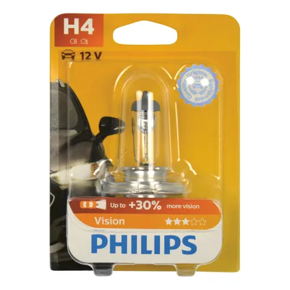 Ampoule voiture Philips 12342PRB1 H4 Vision 12V 60/55W 3
