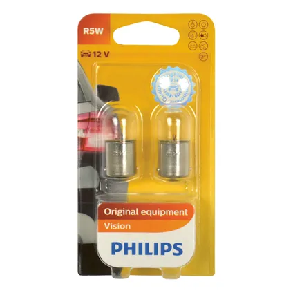 Ampoule voiture Philips 12821B2 R5W Vision 2