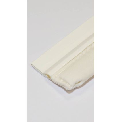 Bas de porte avec textile Confortex - PVC - Blanc - Autocollant - Portes - 1m