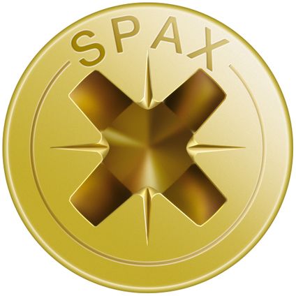 Spax universele schroef Pozi staal geel 10 x 2 mm - 150 stuks