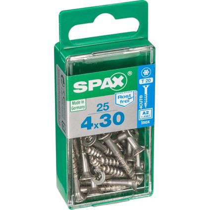 Vis Spax 'T-Star plus A2' inox 30 x 4 mm - 25 pcs
