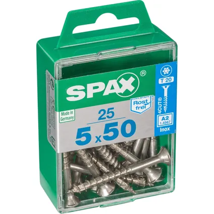 Vis universelle Spax T-Star+ A2 inox 5x50mm 25 pièces 4