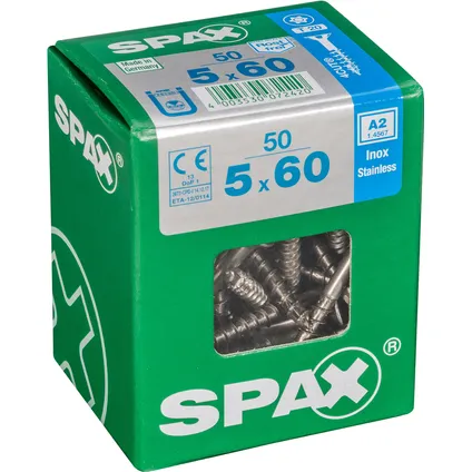 Vis universelle Spax T-Star inox 5x60mm 50pcs 2