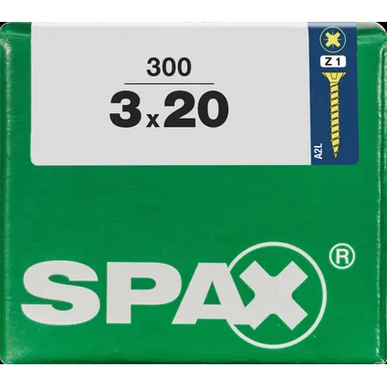 Spax universeel schroef 'Pozi' geel 3x20mm 300 stuks 4