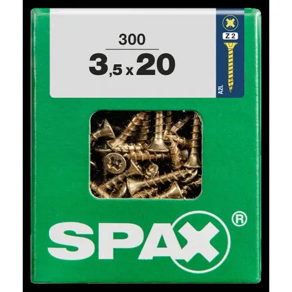 Spax universeel schroef 'Pozi' geel 3.5x20mm 300 stuks 4