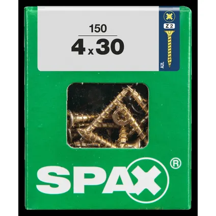 Spax universeel schroef 'Pozi' geel 4x30mm 150 stuks 4