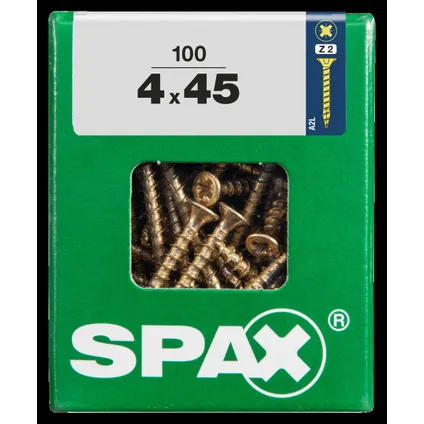 Spax universeel schroef 'Pozi' geel 4x45mm 100 stuks 4