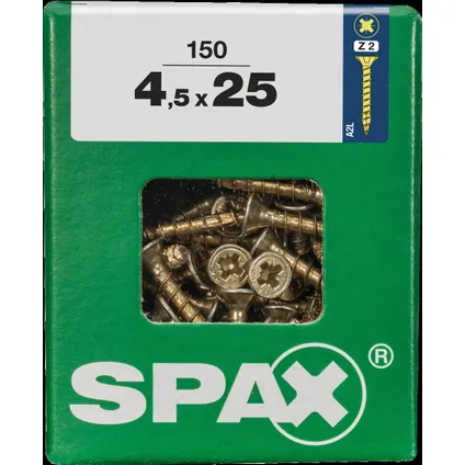 Spax universeel schroef 'Pozi' geel 4.5x25mm 150 stuks 4
