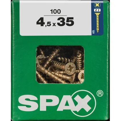 Spax universeel schroef 'Pozi' geel 4.5x35mm 100 stuks 4
