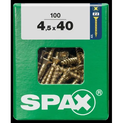 Spax universeel schroef 'Pozi' geel 4.5x40mm 100 stuks 4
