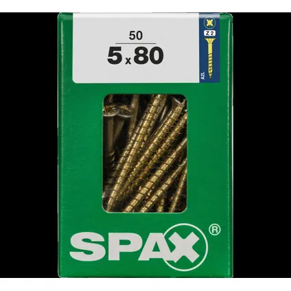 Spax universeel schroef 'Pozi' geel 5x80mm 50 stuks 4