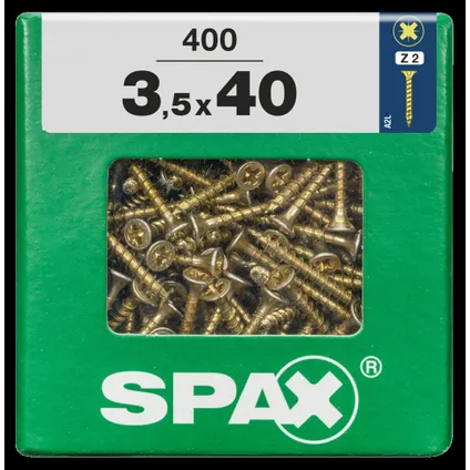 Vis universelle Spax Pozi acier 3,5x40mm 400 pièces 4
