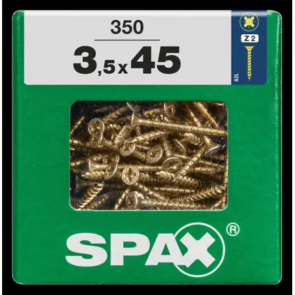 Spax universeel schroef 'Pozi' geel 3.5x45mm 350 stuks 4