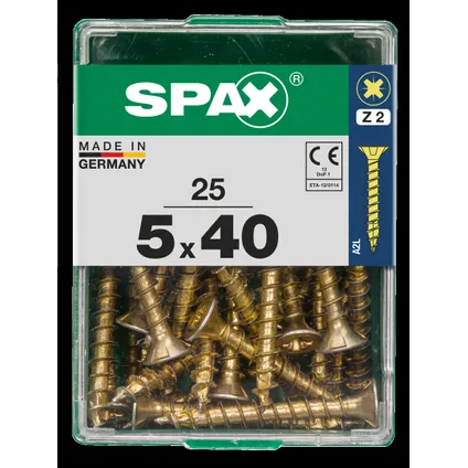 Spax universeel schroef 'Pozi' geel 5x40mm 25 stuks 4