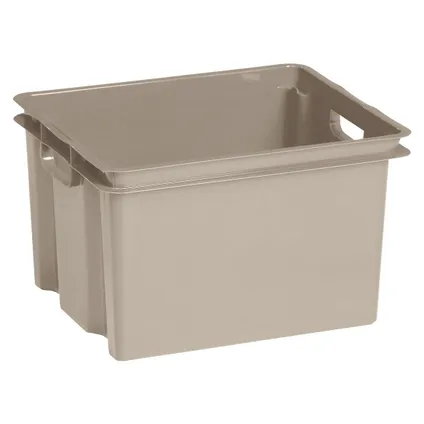 Keter opbergbox Crownest PVC taupe 30L