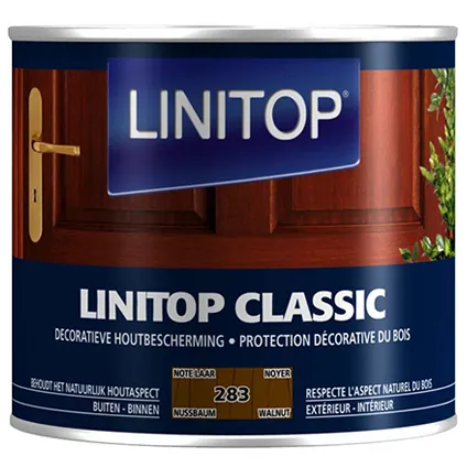 Lintop houtbescherming 'Classic Acryl' 283 notelaar - 500ml