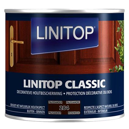 Lintop houtbescherming 'Classic Acryl' 284 palissander - 500ml