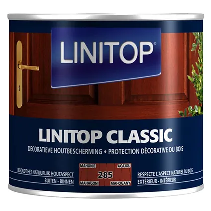 Lasure bois Lintop 'Classic Acryl' 285 acajou - 500 ml