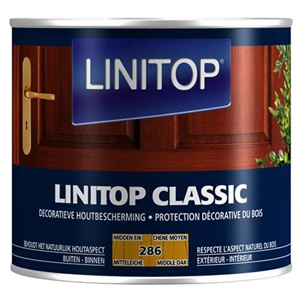 Lasure bois Lintop 'Classic Acryl' 286 chêne moyen - 500ml