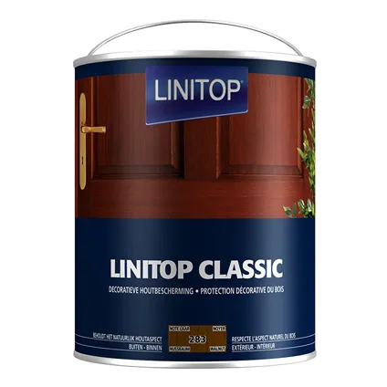 Lintop houtbescherming 'Classic Acryl' 283 notelaar - 2,5L