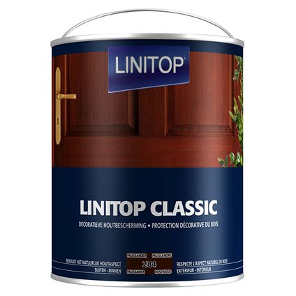 Lasure bois Lintop 'Classic Acryl' 284 palissandre - 2,5L