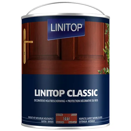 Lintop houtbescherming 'Classic Acryl' 285 mahonie - 2,5L