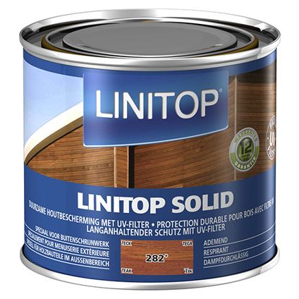 Linitop beits 'Solid' teak 500ml