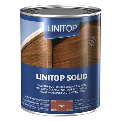 Linitop beits 'Solid' mahonie 2,5L