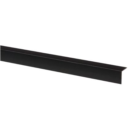 Profilé cornière JéWé PVC noir 1,5x1,5x260cm