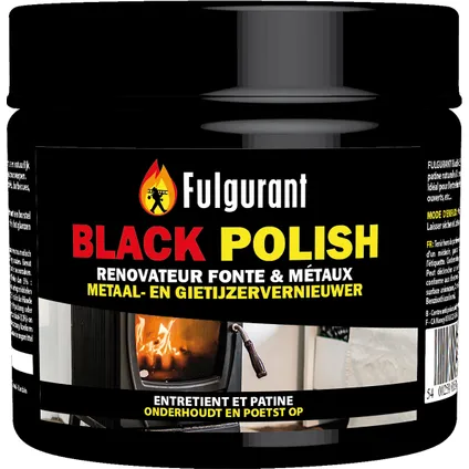 Fulgurant metaal- en gietijzervernieuwer Black Polish 200ml