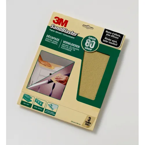 Sandblaster 3M papier abrasif vert P80 moyen