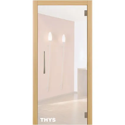 Porte en verre sécurit Thys 'Thytan Everyway' mat 201x73cm