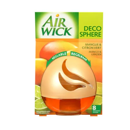 Diffuseur parfum Airwick 'Decosphere Mangue et Citron Vert'