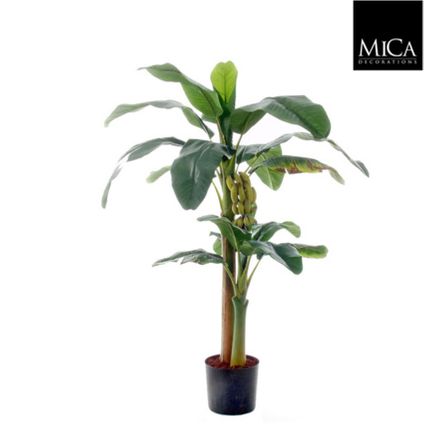 Mica Decorations Kunstplant Bananenboom - 85x85x150 cm - Overige - Groen