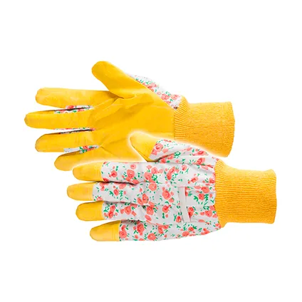 Busters handschoenen Flower katoen en PVC M8 2