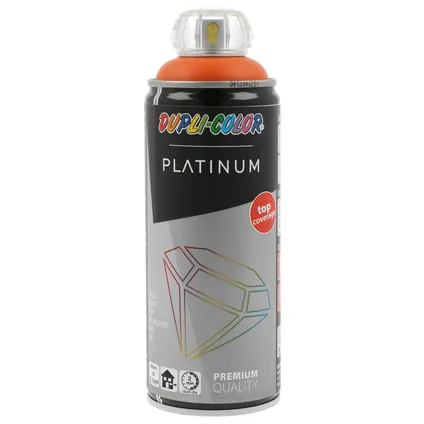 Peinture spray Dupli-Color Platinum orange traffic RAL2009 brillant 400ml