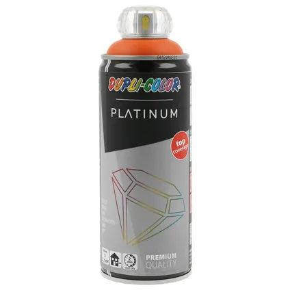 Peinture spray Dupli-Color Platinum orange traffic RAL2009 brillant 400ml 2