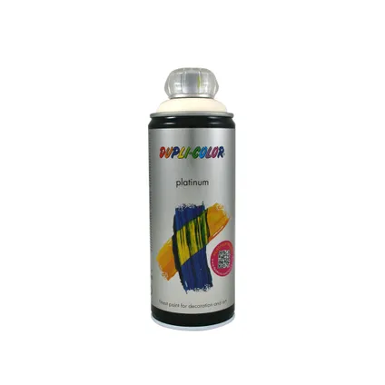 Peinture en Spray Dupli-Color Platinum ivoire clair satiné 400 ml