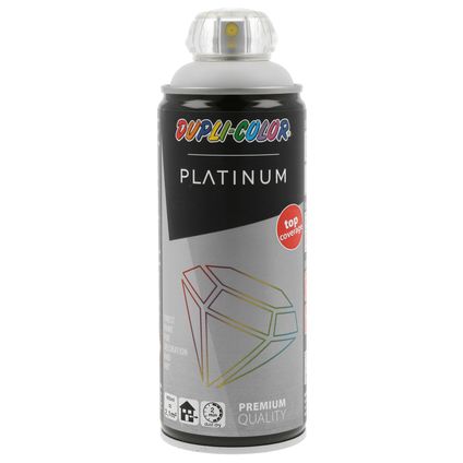 Peinture spray Dupli-Color Platinum gris clair RAL7035 brillant 400ml