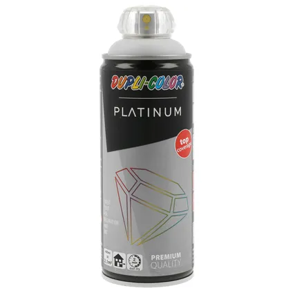 Peinture spray Dupli-Color Platinum gris clair RAL7035 brillant 400ml 2