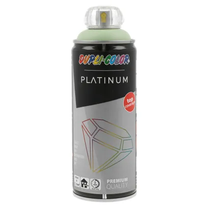 Spray peinture Dupli-color Platinum blanc vert RAL6010 400ml 2
