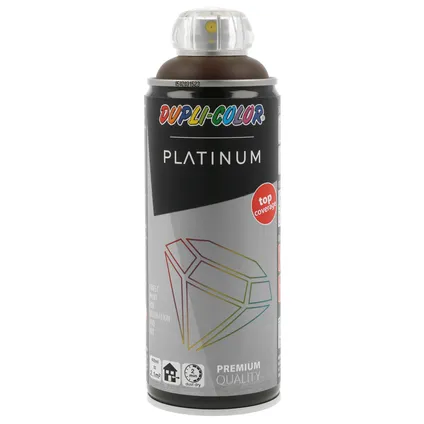 Dupli-Color verfspuitbus Platinum chocoladebruin RAL8017 hoogglans 400ml 2