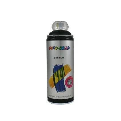 Peinture en Spray Dupli-Color Platinum noir foncé satiné 400 ml